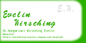 evelin wirsching business card